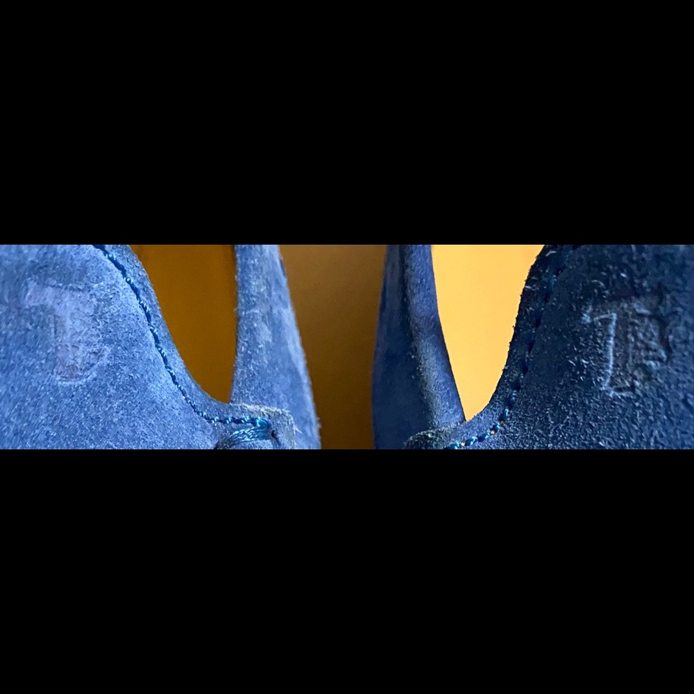 TOD'S Mens Blue Suede Driving Shoe - Picture 4 of 10